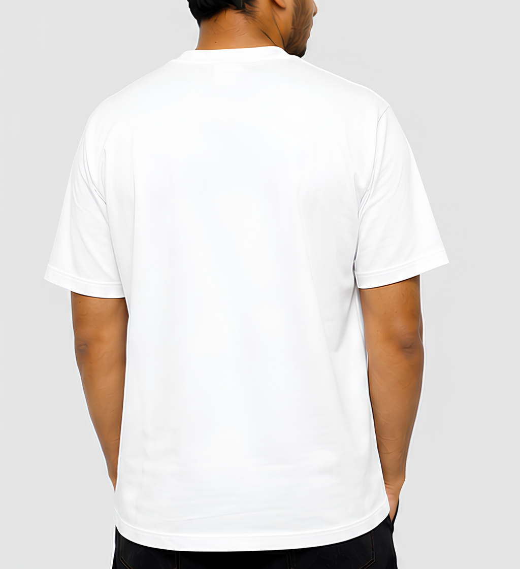 Premium White Regular Fit Cotton T-Shirt for Men & Women | 180 GSM Bio Washed Casual T-Shirt