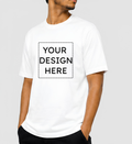 Custom Regular Fit White T-Shirt Printing Online | Personalized 100% Cotton Printed T-Shirts