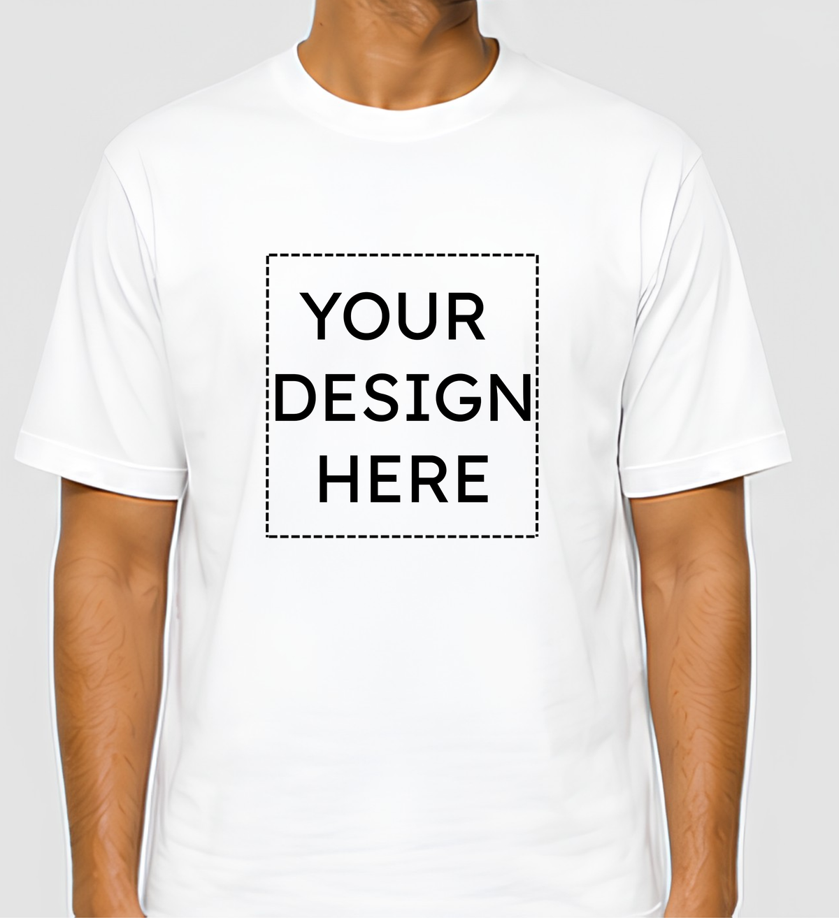 Custom Regular Fit White T-Shirt Printing Online | Personalized 100% Cotton Printed T-Shirts