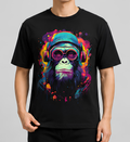 Premium Black Printed T-Shirt | 180 GSM Cotton Regular Fit Graphic T-Shirt