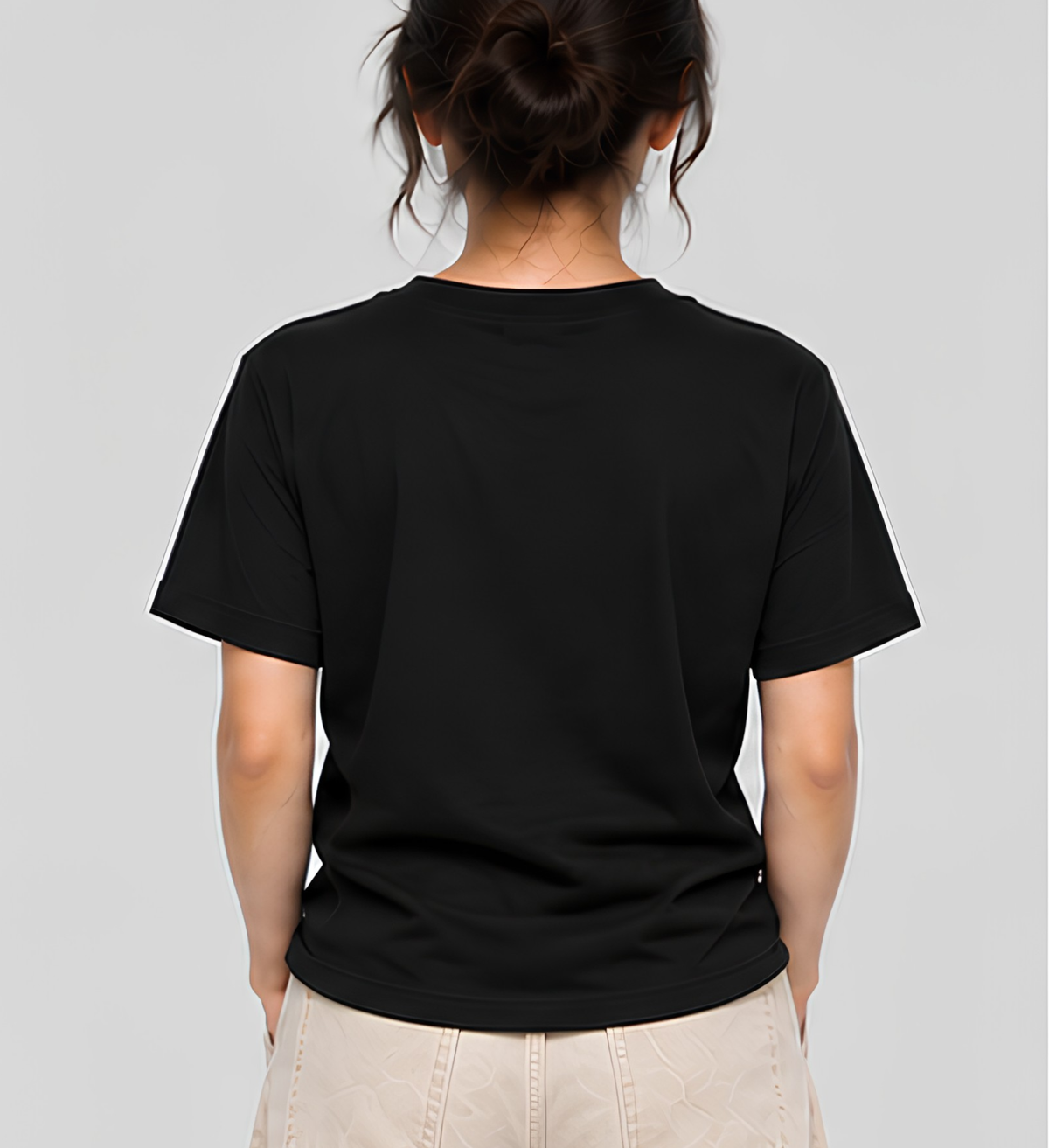 Premium Black Regular Fit Cotton T-Shirt for Men & Women | 180 GSM Bio Washed Casual T-Shirt