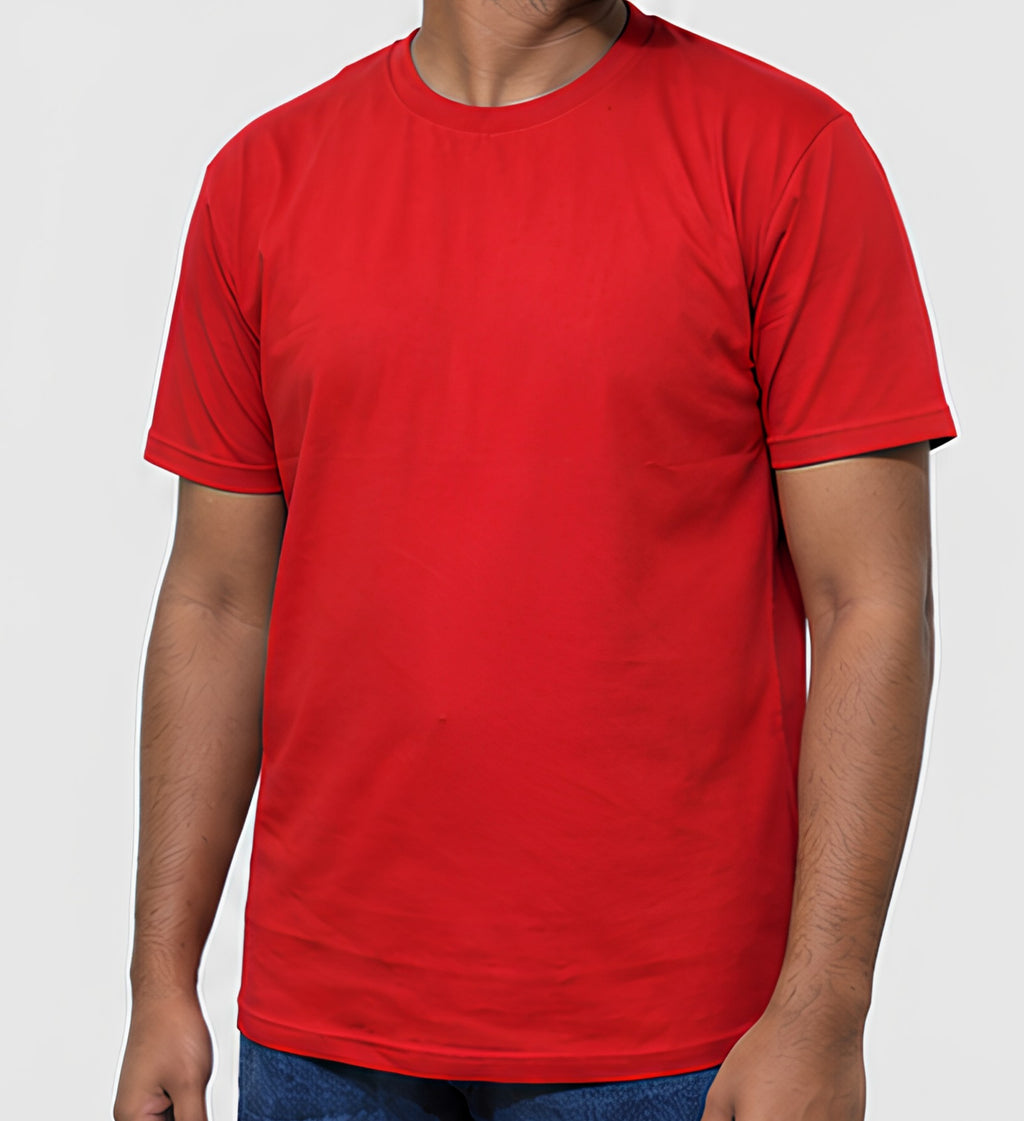 Premium Red Regular Fit Cotton T-Shirt for Men & Women | 180 GSM Bio Washed Casual T-Shirt