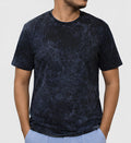 Premium Black Acid Wash T-Shirt | 180 GSM Cotton Regular Fit Streetwear T-Shirt