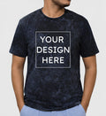 Custom Acid Wash Regular FIt T-Shirt Printing Online | Personalized Regular Fit Cotton Streetwear T-Shirt