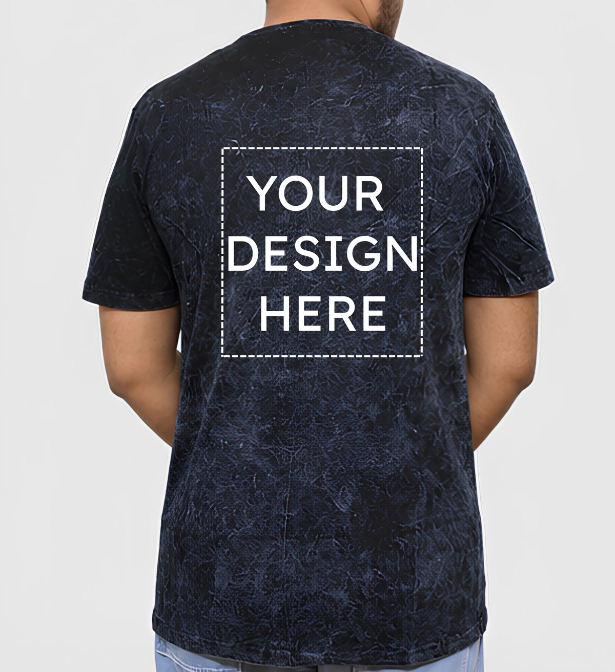 Custom Acid Wash Regular FIt T-Shirt Printing Online | Personalized Regular Fit Cotton Streetwear T-Shirt