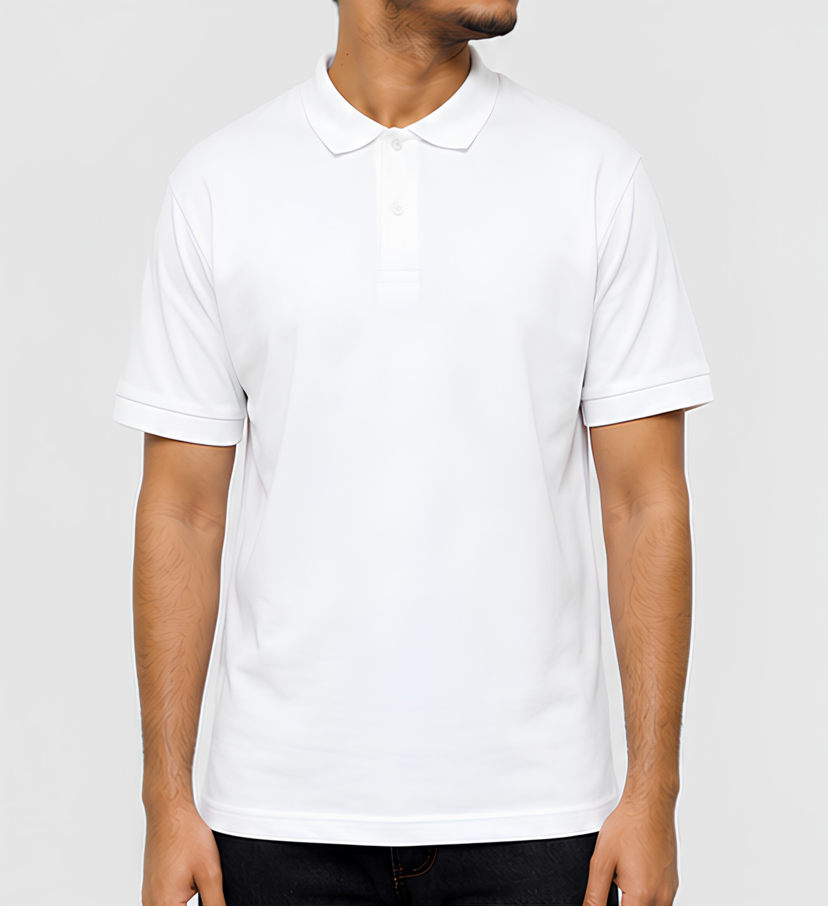 Premium White Polo Collar T-Shirt | 210 GSM Cotton Casual & Office Wear Polo T-Shirt