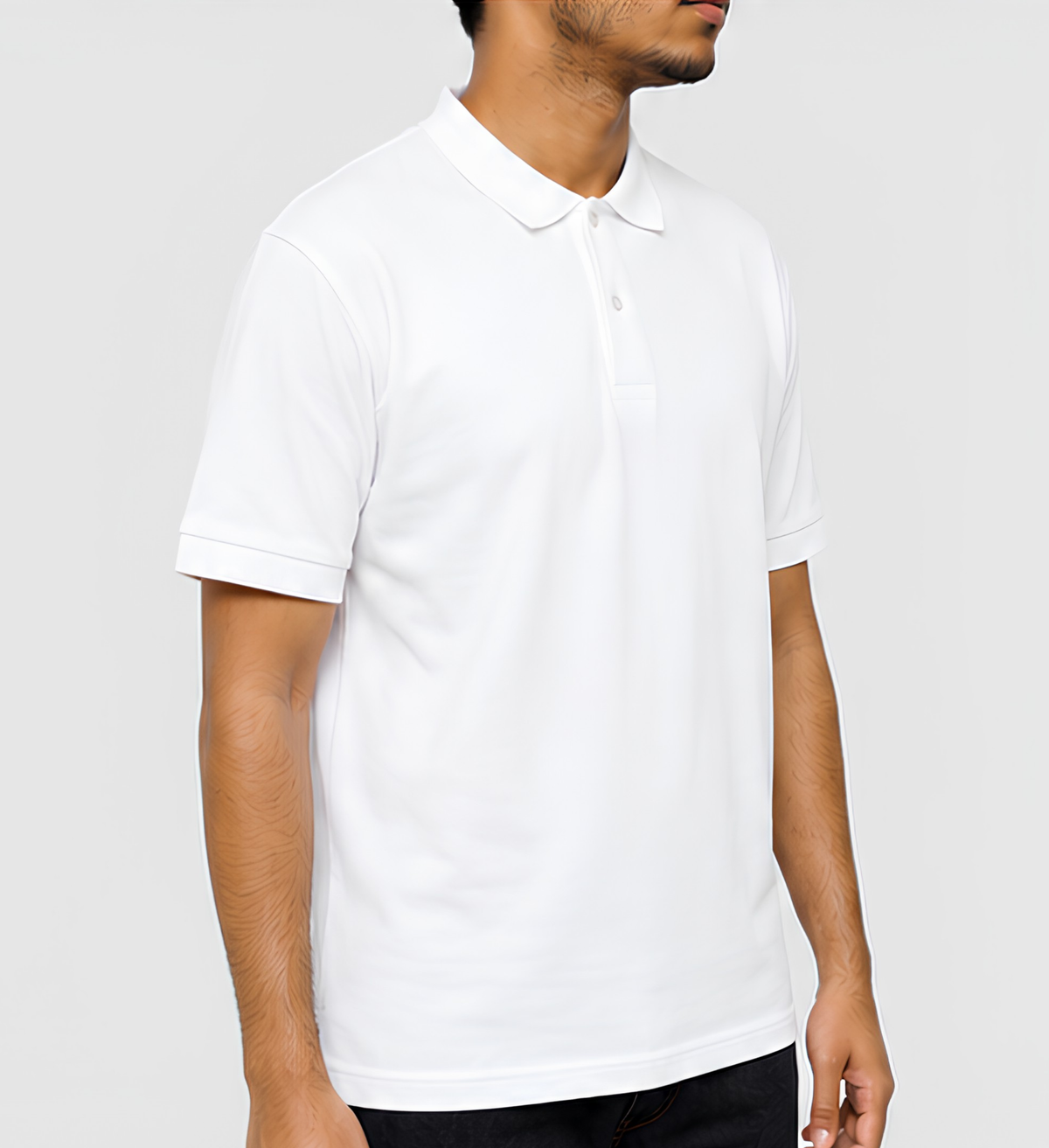 Premium White Polo Collar T-Shirt | 210 GSM Cotton Casual & Office Wear Polo T-Shirt