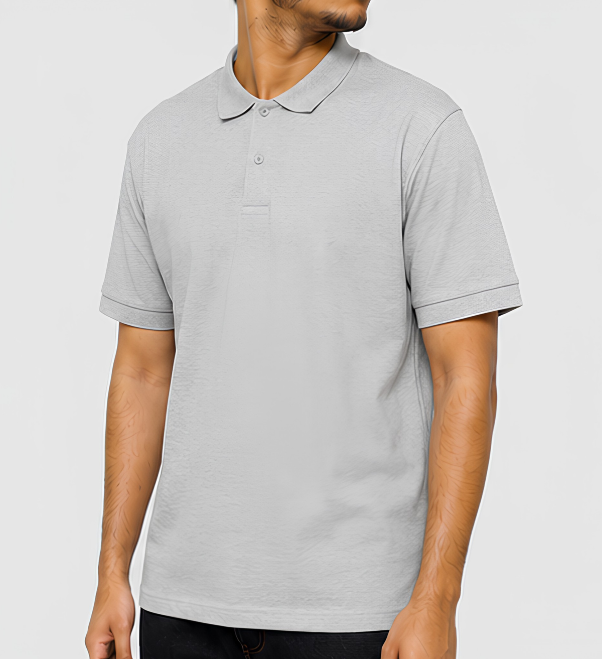 Premium Gray Polo Collar T-Shirt | 210 GSM Cotton Casual & Office Wear Polo T-Shirt