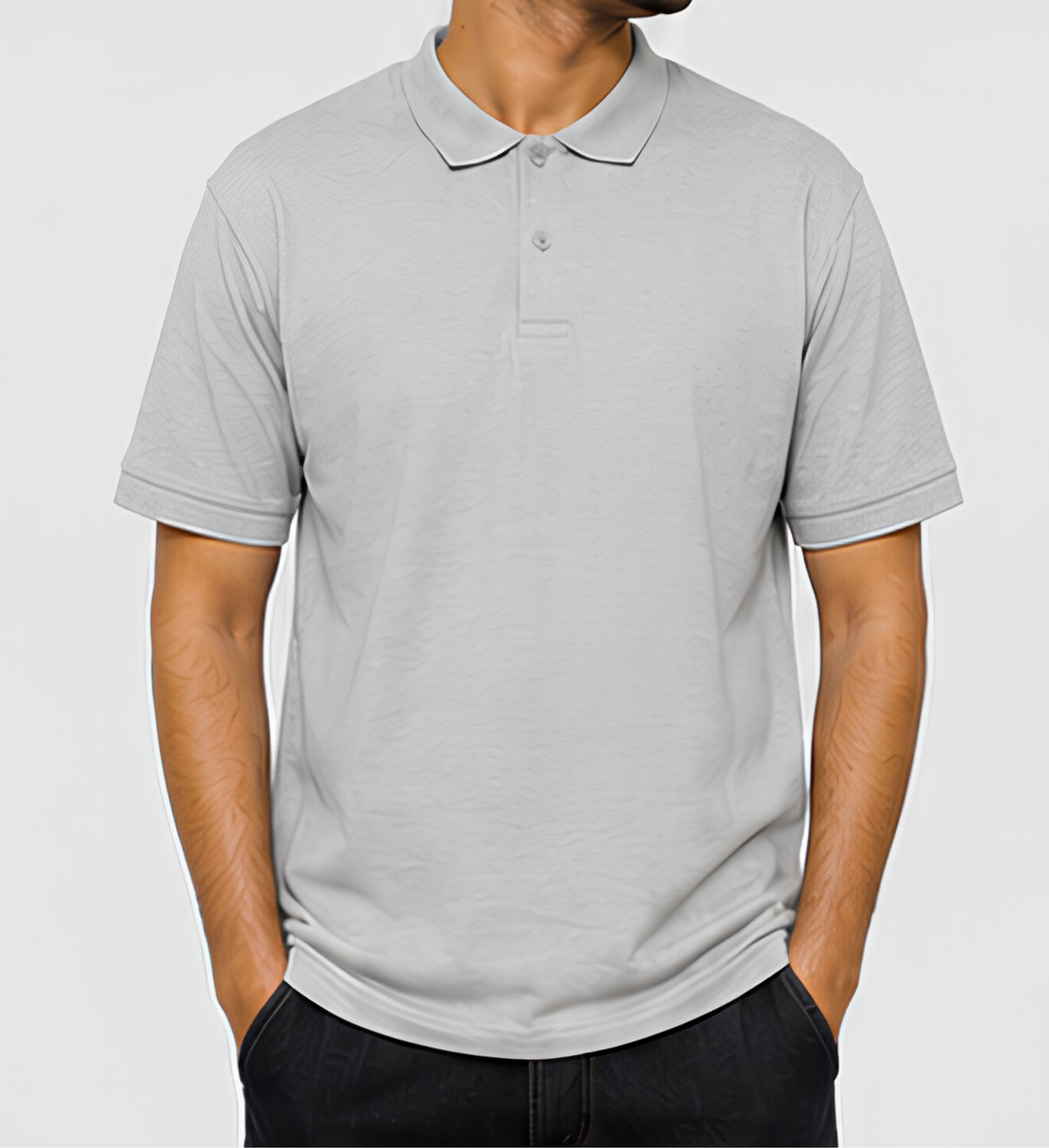 Premium Gray Polo Collar T-Shirt | 210 GSM Cotton Casual & Office Wear Polo T-Shirt